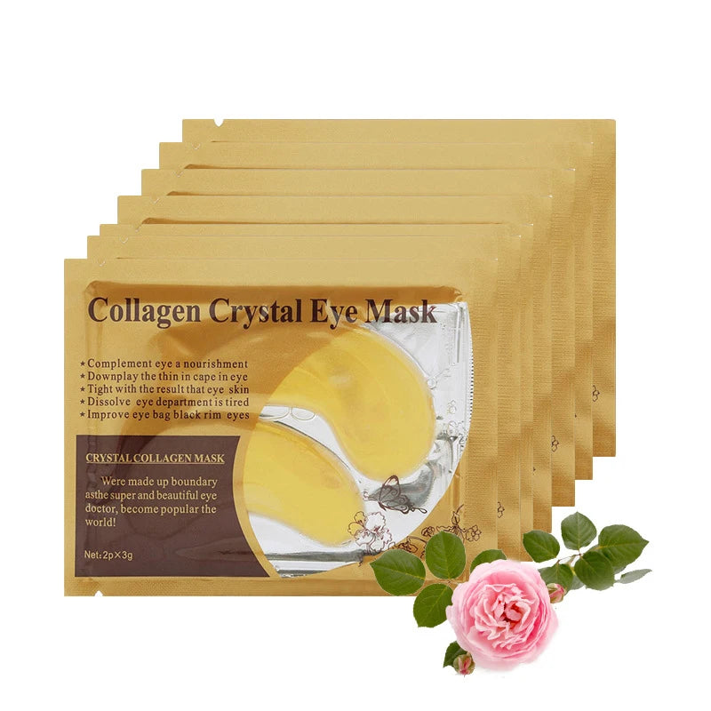Gold Collagen Crystal Eye Mask – 10 Pairs Anti-Aging Patches