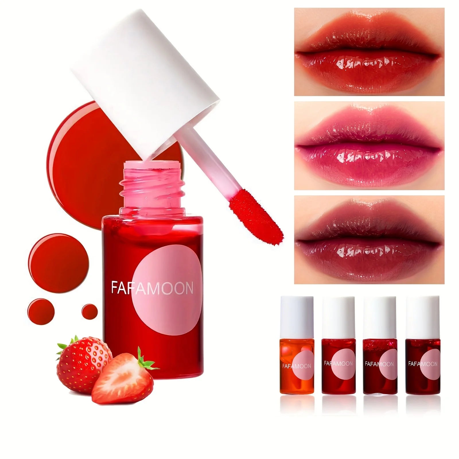 Fruity Lip Tint &amp; Water Gloss – 4 Shade Set
