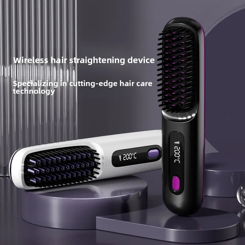 Wireless Ionic Straightening Comb – Cordless &amp; Portable