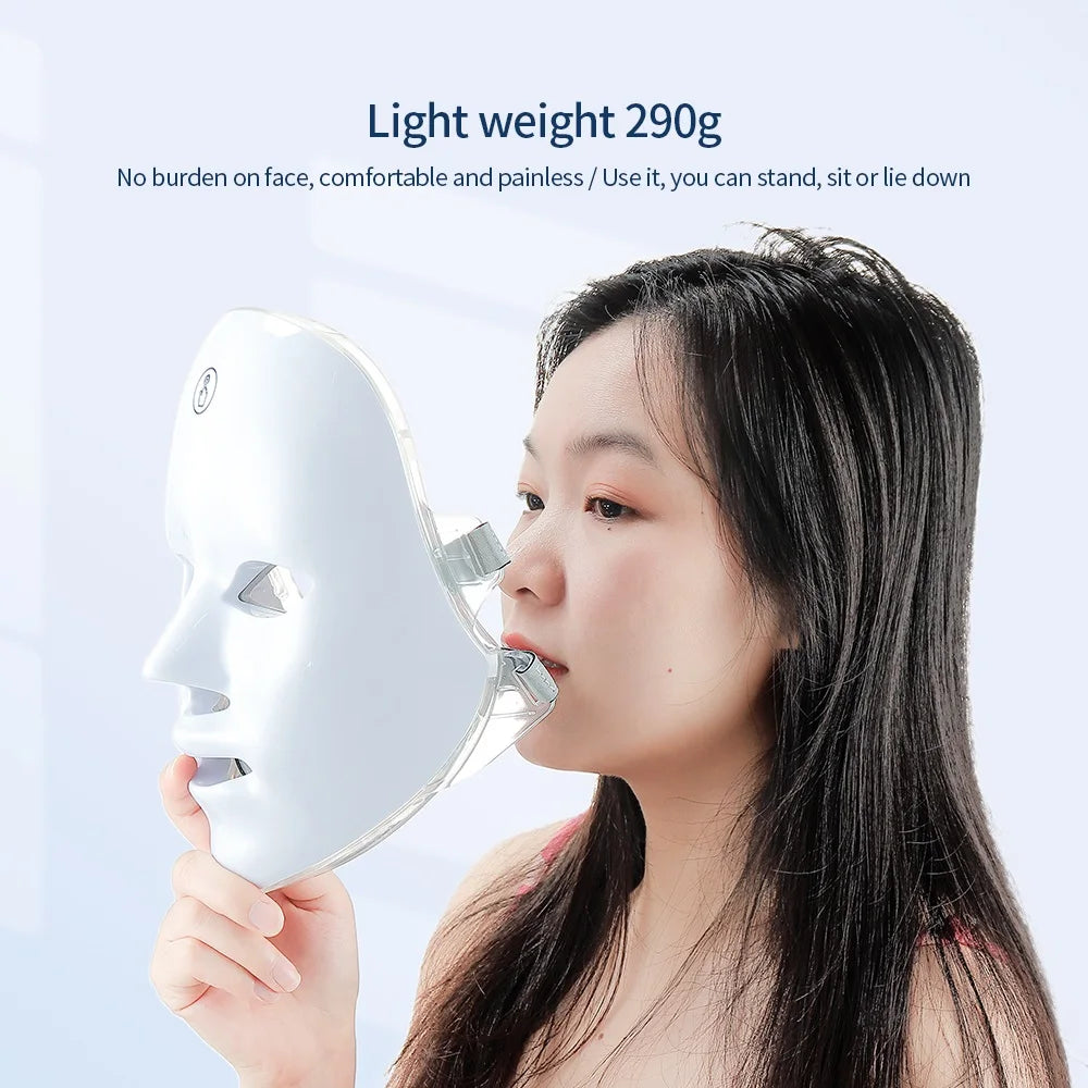 7-Color LED Facial &amp; Neck Toning Device